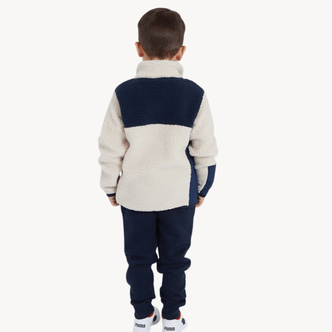 Ellesse Navy Cream Sherpa Kids Set from You Know Who's