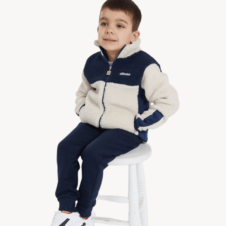 Ellesse Navy Cream Sherpa Kids Set from You Know Who's
