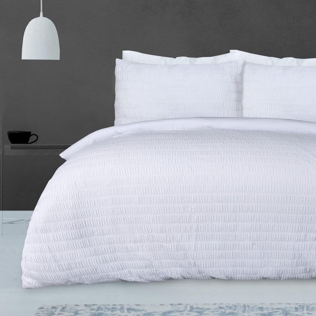 Embossed Seersucker Duvet Cover from You Know Who's