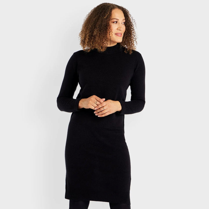 Ex Store Ladies Black Knitted Dress from You Know Who's