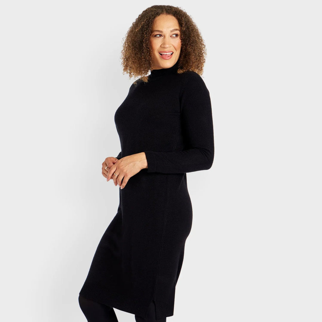 Ex Store Ladies Black Knitted Dress from You Know Who's