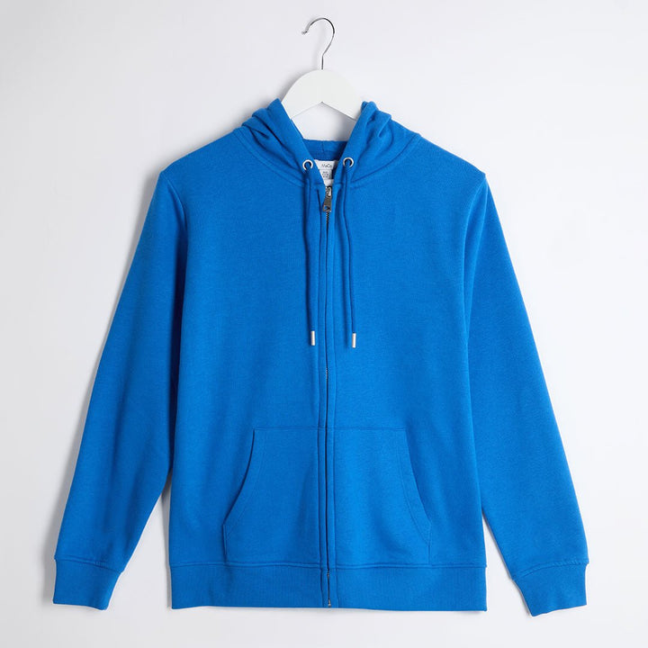 Ex Store Ladies Blue Zipper Hoody from You Know Who's