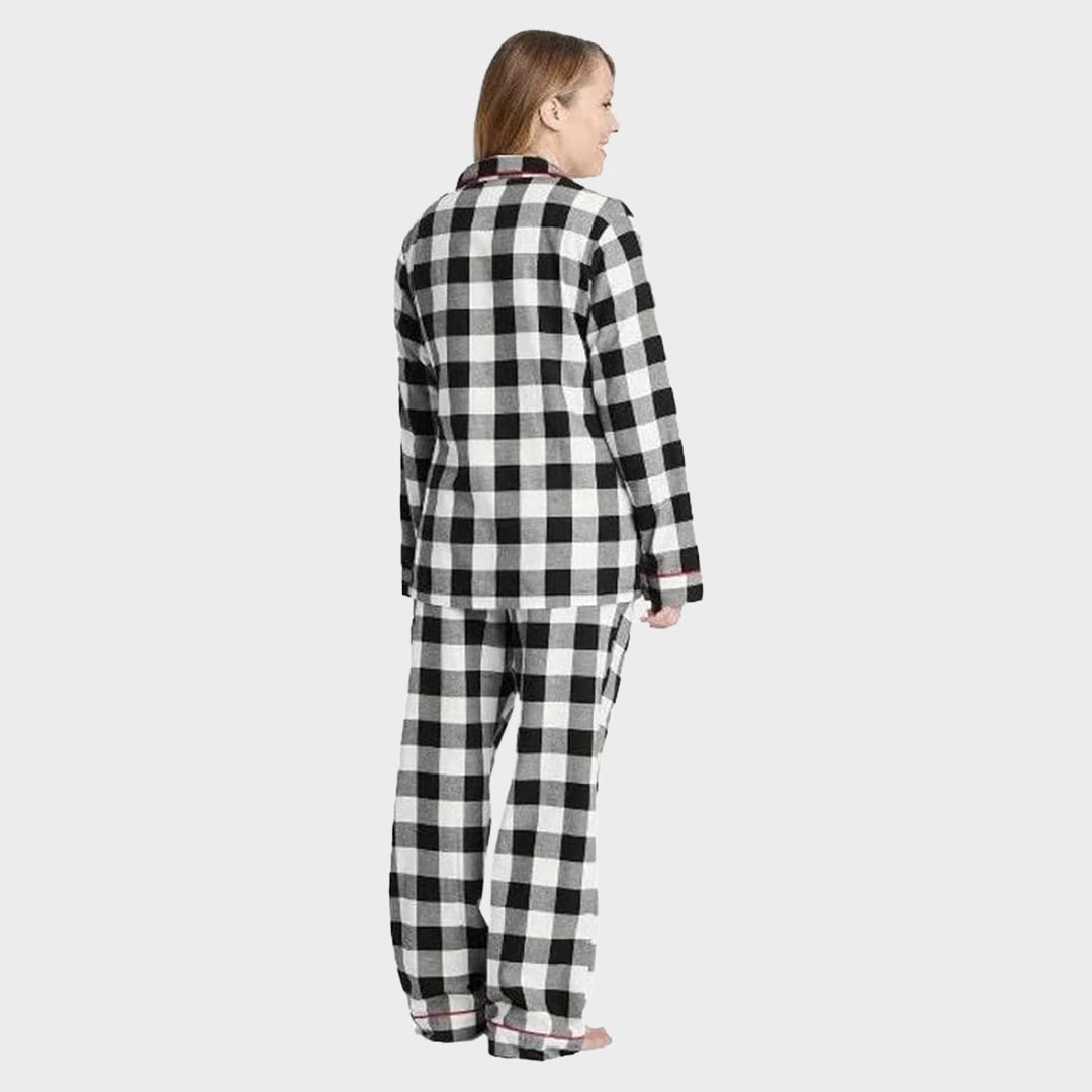 Ex Store Ladies Buffalo Check Brushed Cotton Pyjamas from You Know Who's