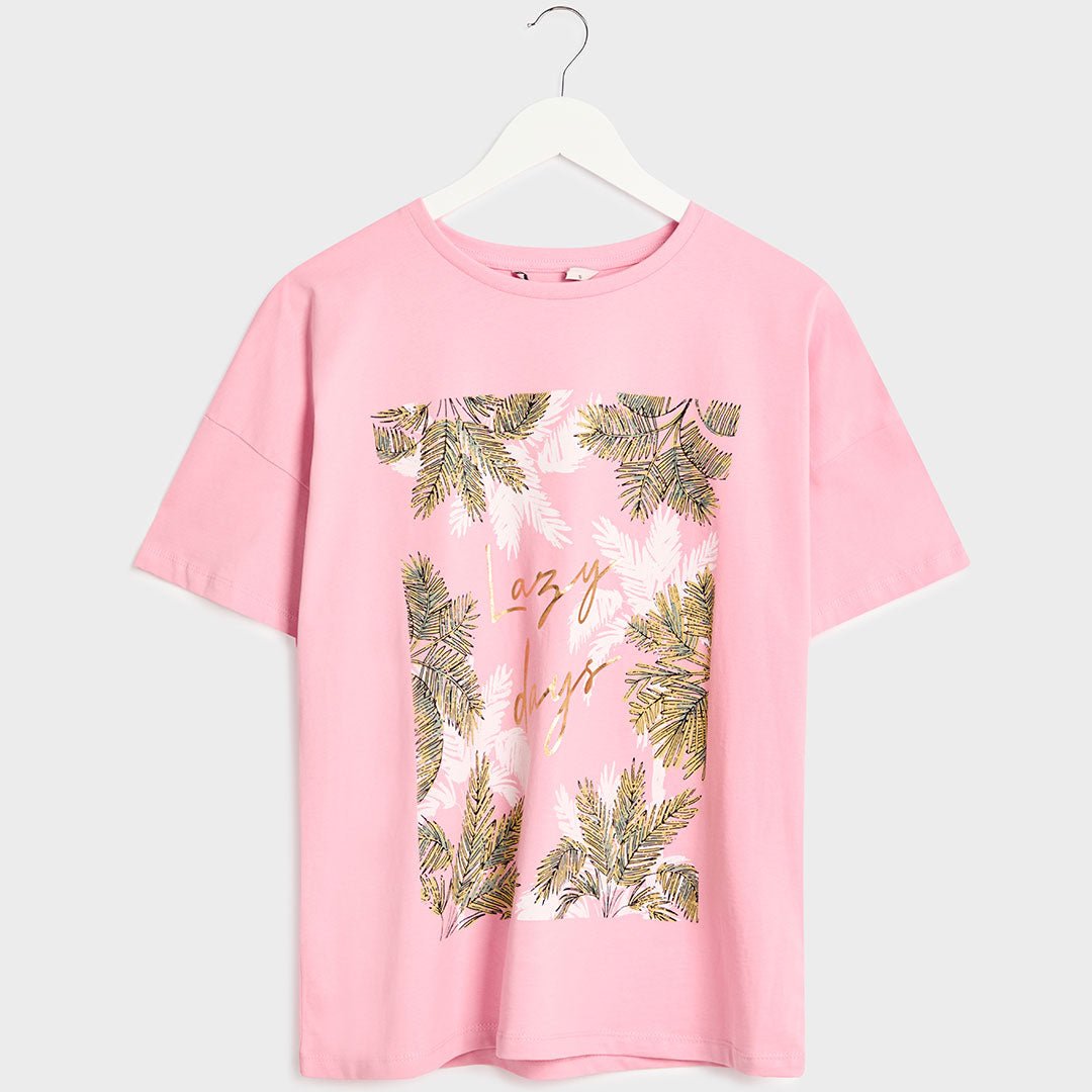 Ex Store Ladies Lazy Days T-Shirt from You Know Who's