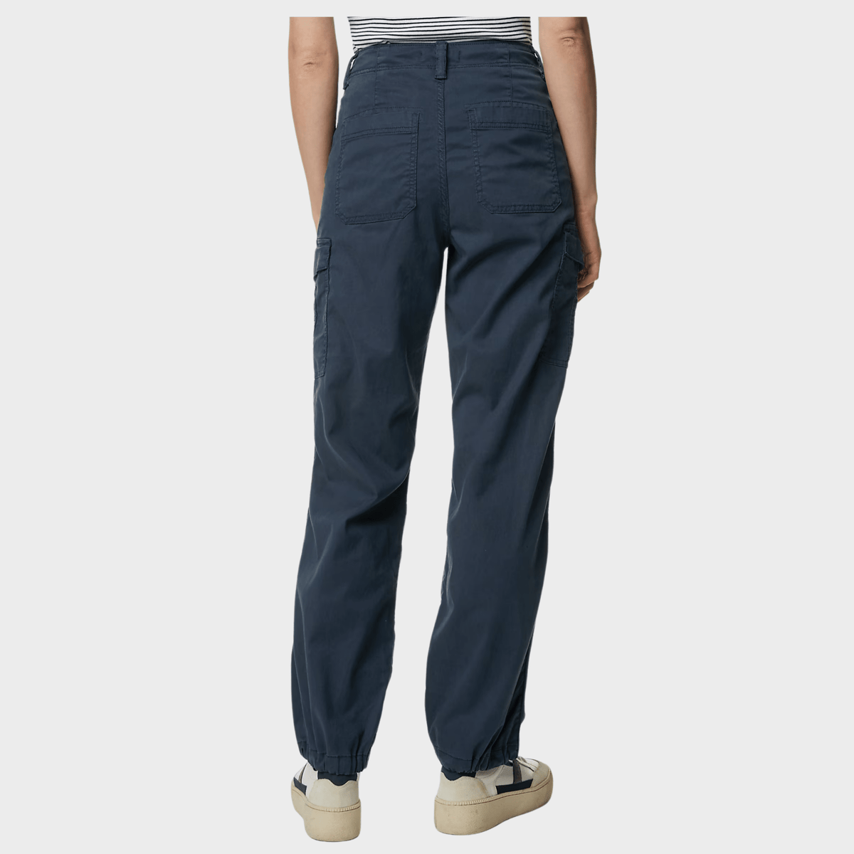 Ex Store Ladies Navy Lyocell Rich Cargo Trousers from You Know Who's