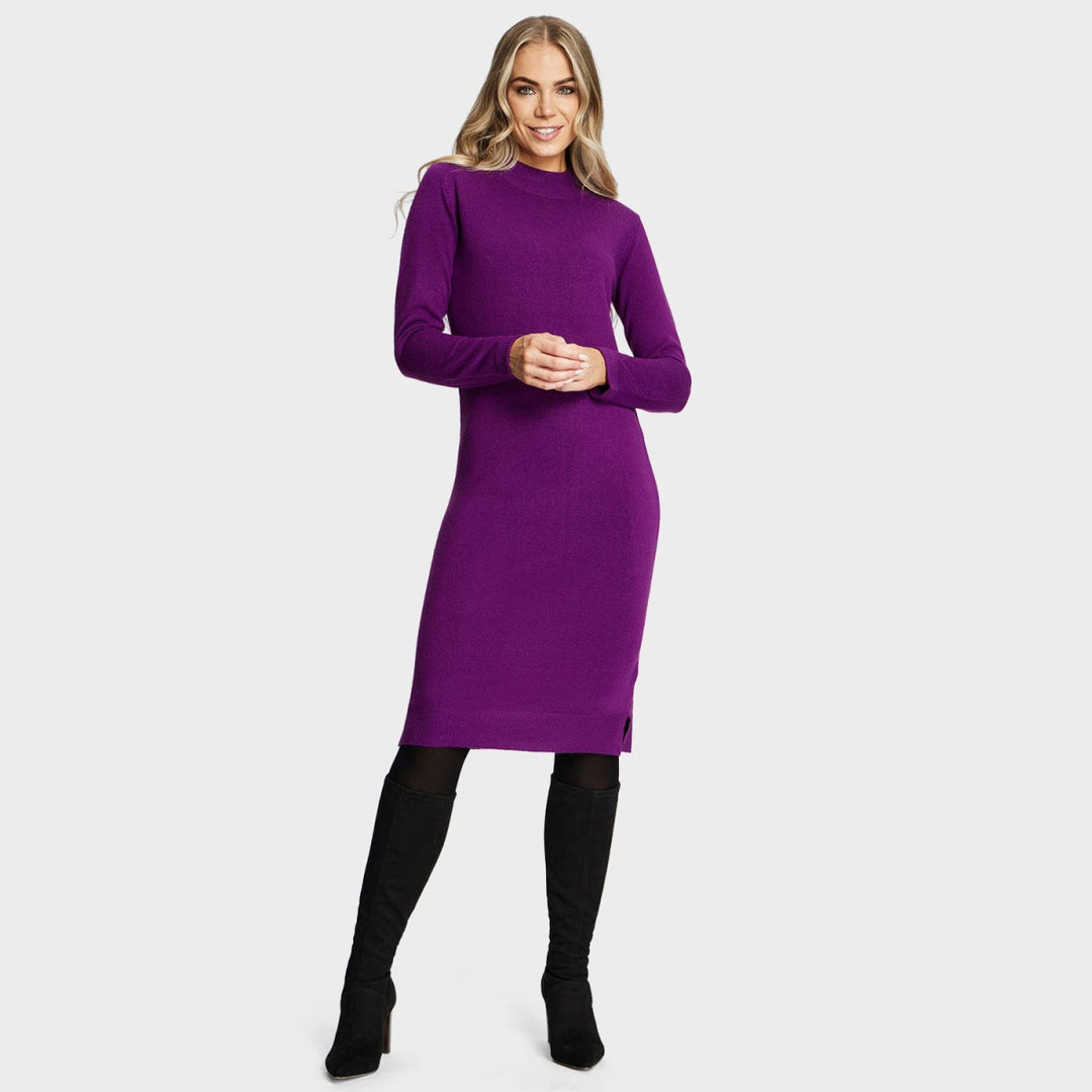 Ex Store Ladies Plum Knitted Dress from You Know Who's