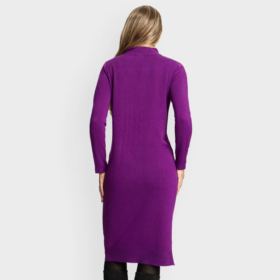 Ex Store Ladies Plum Knitted Dress from You Know Who's