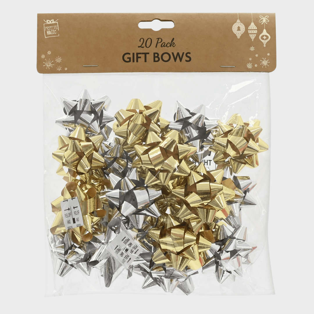 Gift bows pack 5cm 20pc metallic from You Know Who's