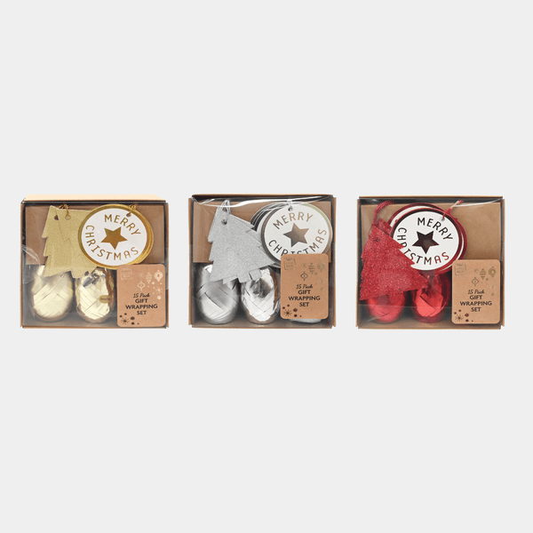 GIFT WRAPPING SET 15pk Asst from You Know Who's