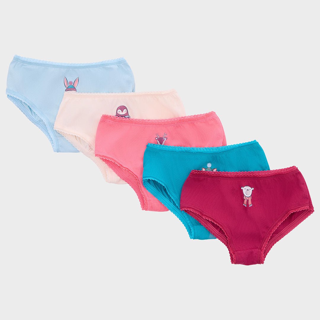 Girls 10 Pack Animal Briefs 6771 from You Know Who's