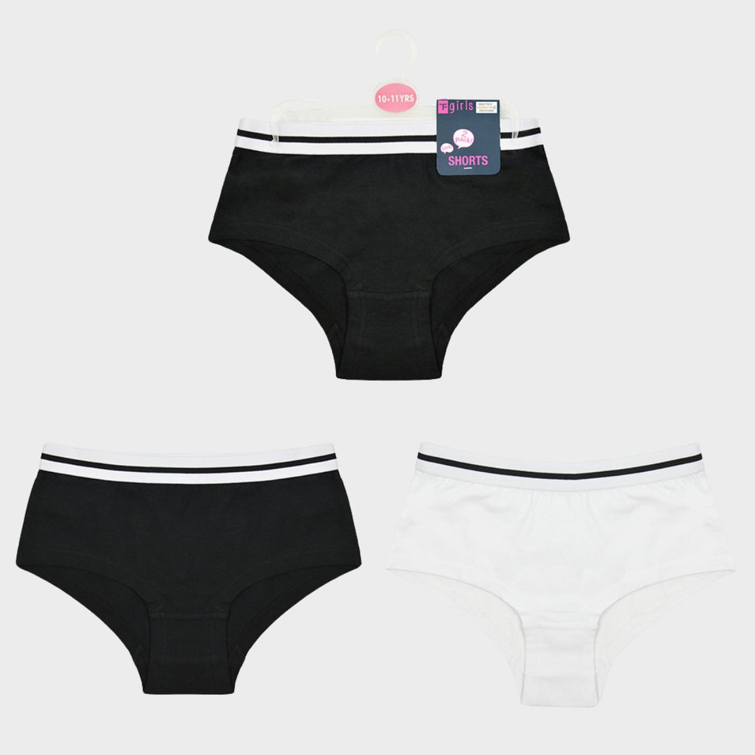 Girls 2 Pack Short Brief from You Know Who's