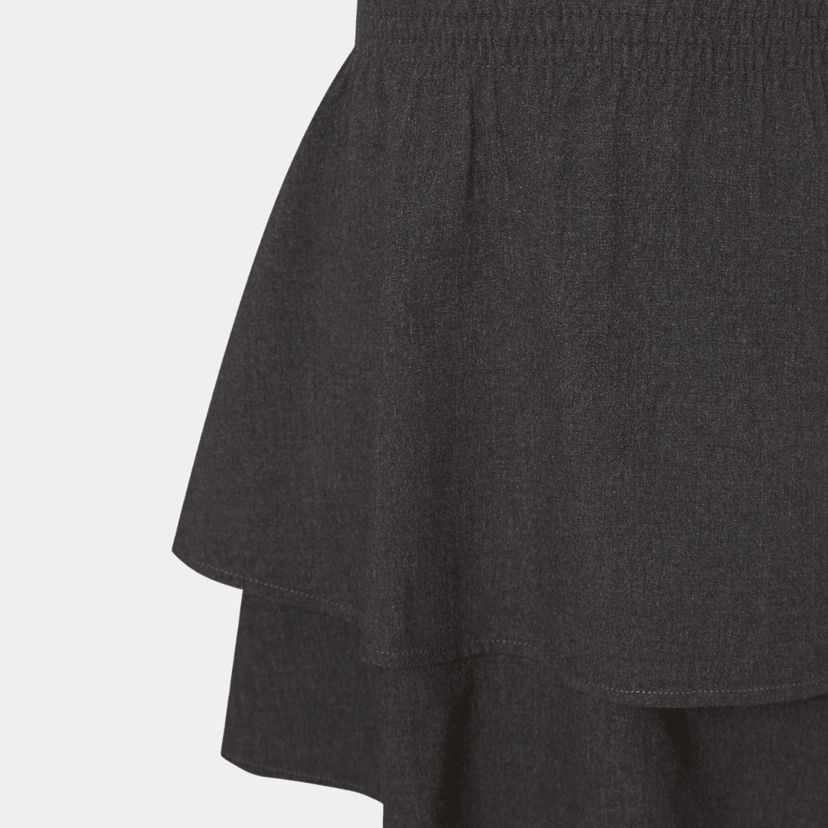 Girls 2 Tier Elasticated Waist School Skirt from You Know Who's