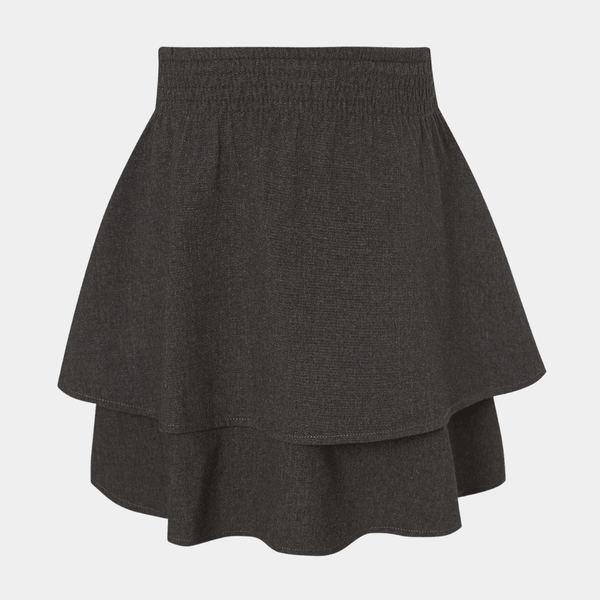Girls 2 Tier Elasticated Waist School Skirt from You Know Who's