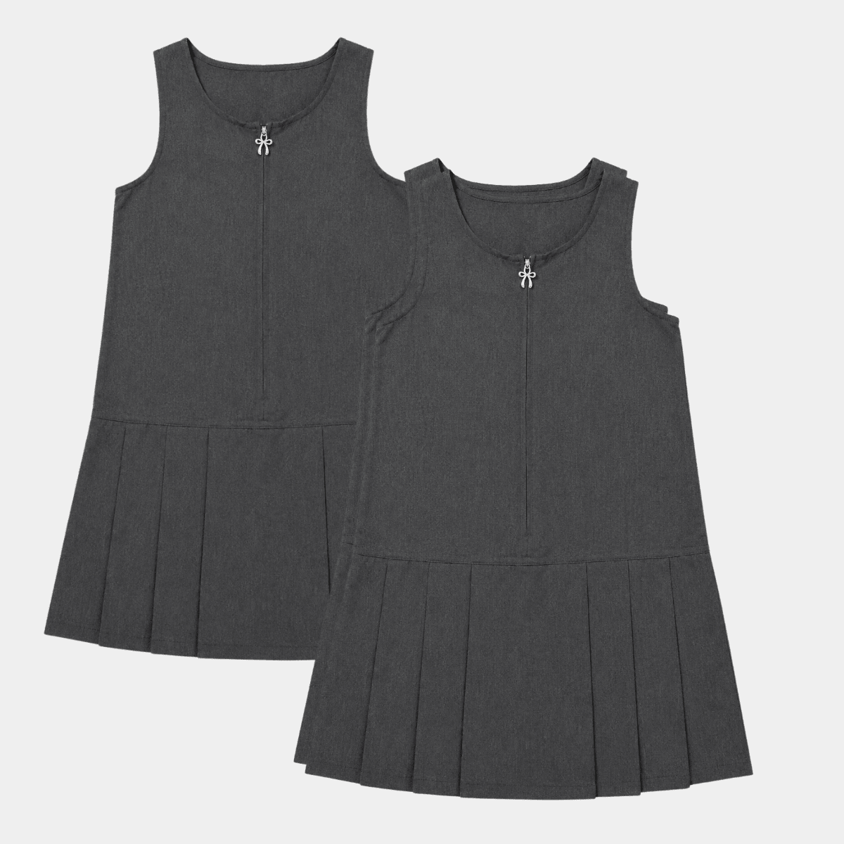 Girls 2pk Bow Zip Pinafore from You Know Who's