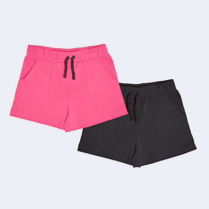 Girl`s 2pk Cotton Shorts from You Know Who's