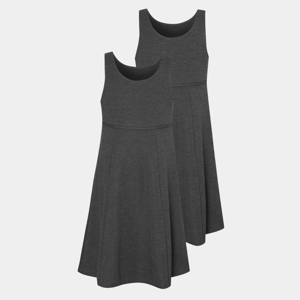 Girls 2pk Plain Pinafore from You Know Who's