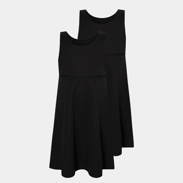 Girls 2pk Plain Pinafore from You Know Who's