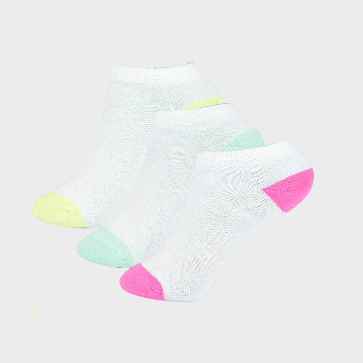 Girls 2pk White Trainer Socks from You Know Who's