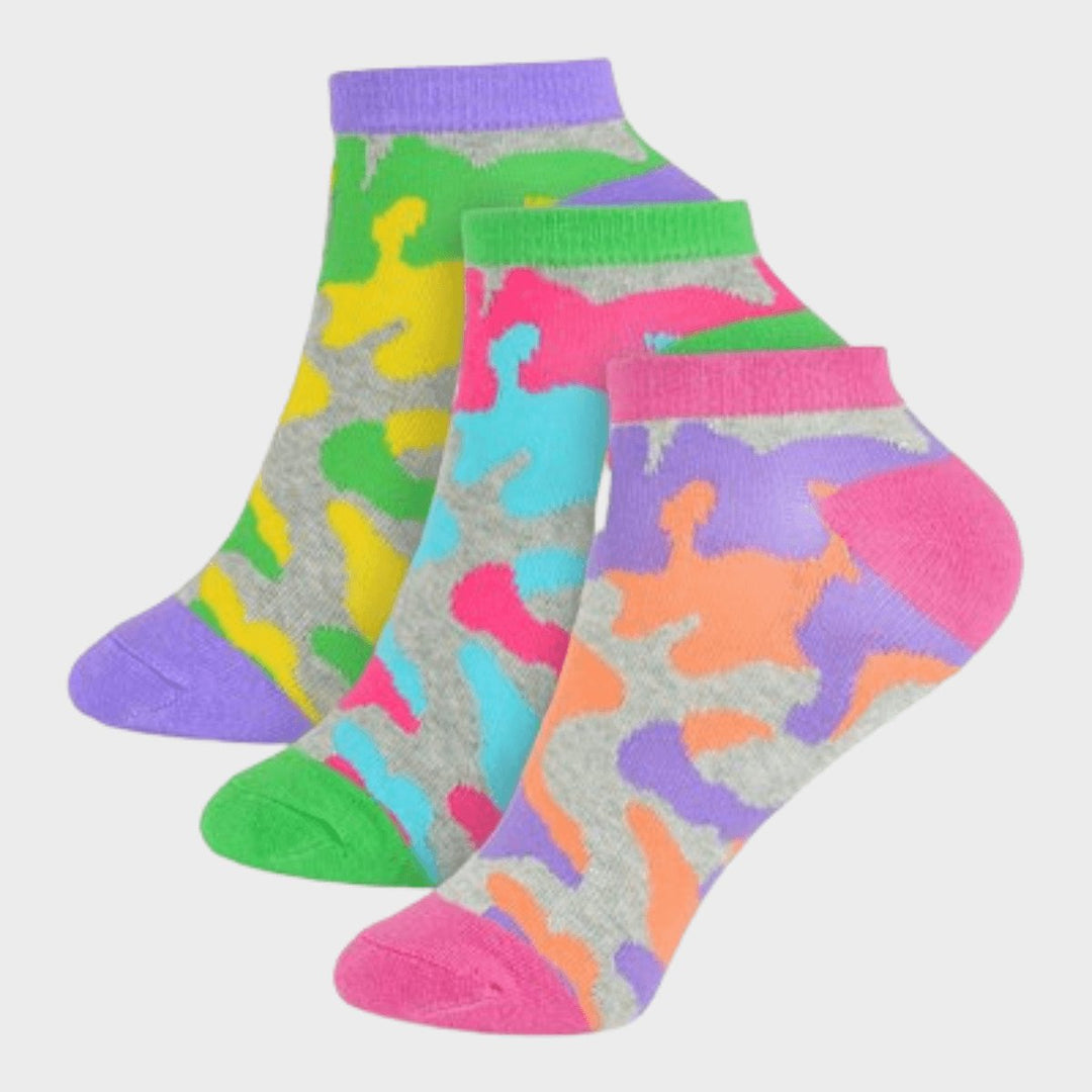 Girls 3 Pack Trainer Socks from You Know Who's