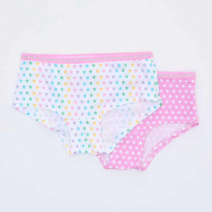 Girls 5 Pack Star Shorty Briefs 1752 from You Know Who's