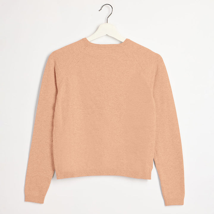 Girls Beige Knitted Cardigan from You Know Who's