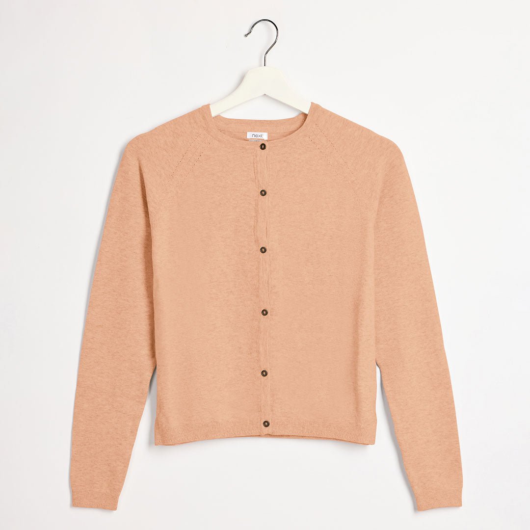 Girls Beige Knitted Cardigan from You Know Who's