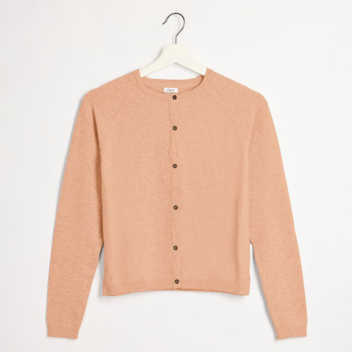 Girls Beige Knitted Cardigan from You Know Who's