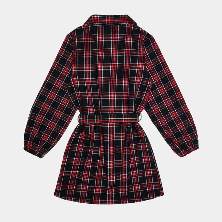 Girls Belted Check Dress from You Know Who's