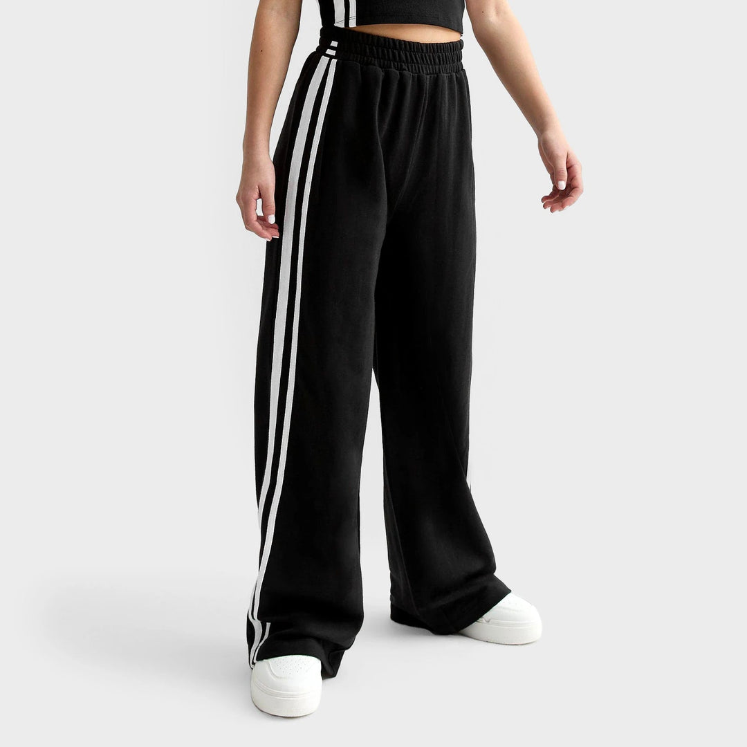 Girls Black 2 Stripe Joggers (9 - 15Y) from You Know Who's