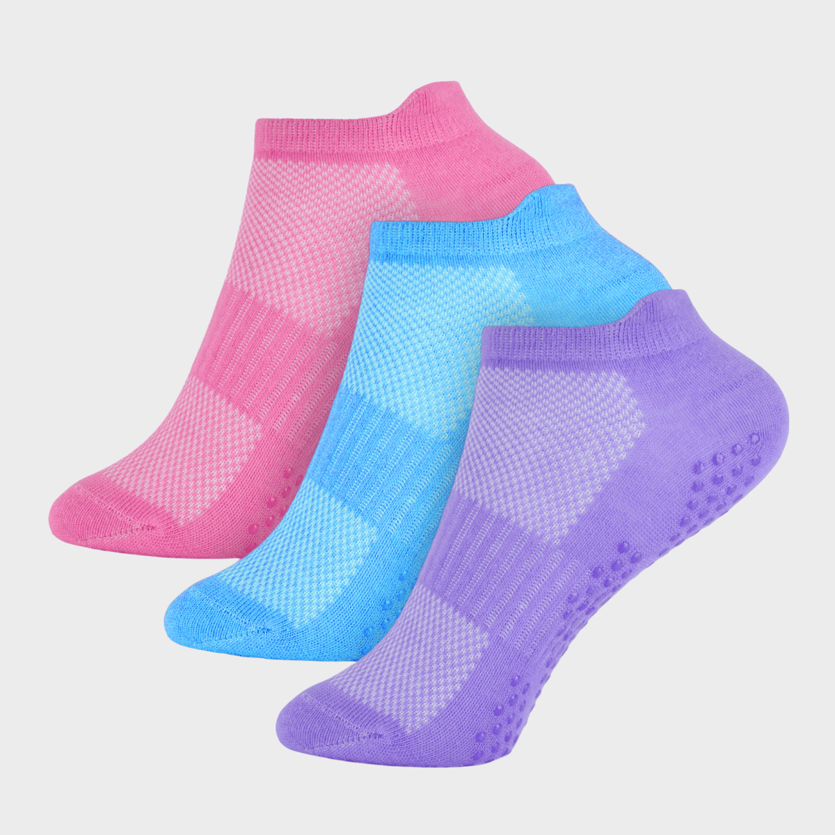 Girls Black 3pk Trainer Socks from You Know Who's