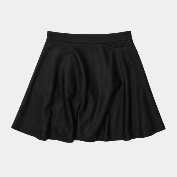 Girls Black Jersey Easy Dressing School Skirts from You Know Who's