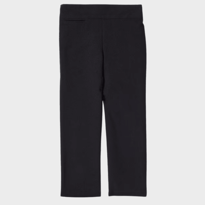 Girls Black Long School Trouser With Pocket from You Know Who's