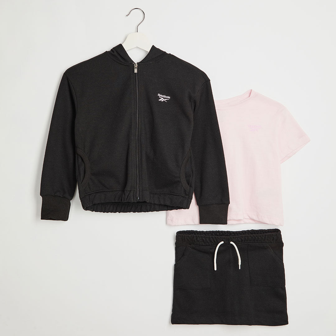 Girls Black Reebok 3pc Set from You Know Who's