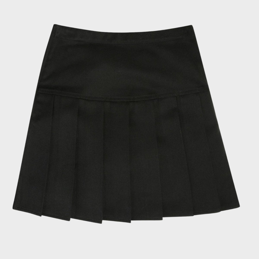 Girls Black Teflon Pleated School Skirt from You Know Who's