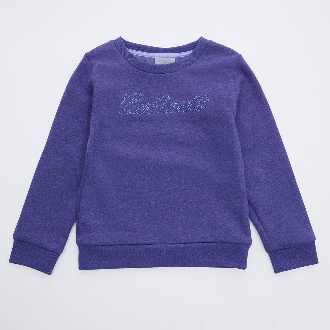 Girls Blue Embroidered Carhartt Sweater from You Know Who's