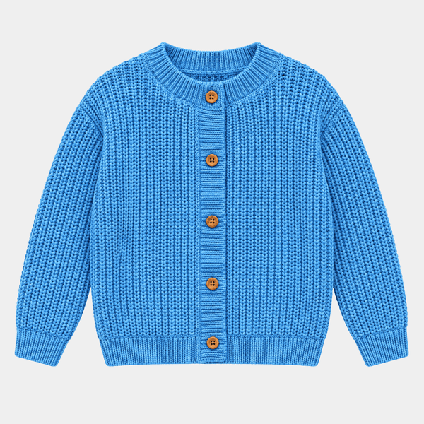 Girls Blue Knitted Cardigan from You Know Who's