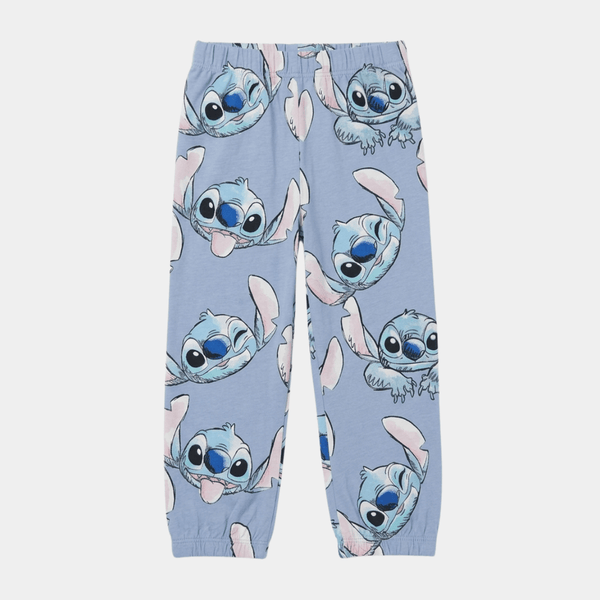 Girls Blue Stitch Print Pj Bottom from You Know Who's