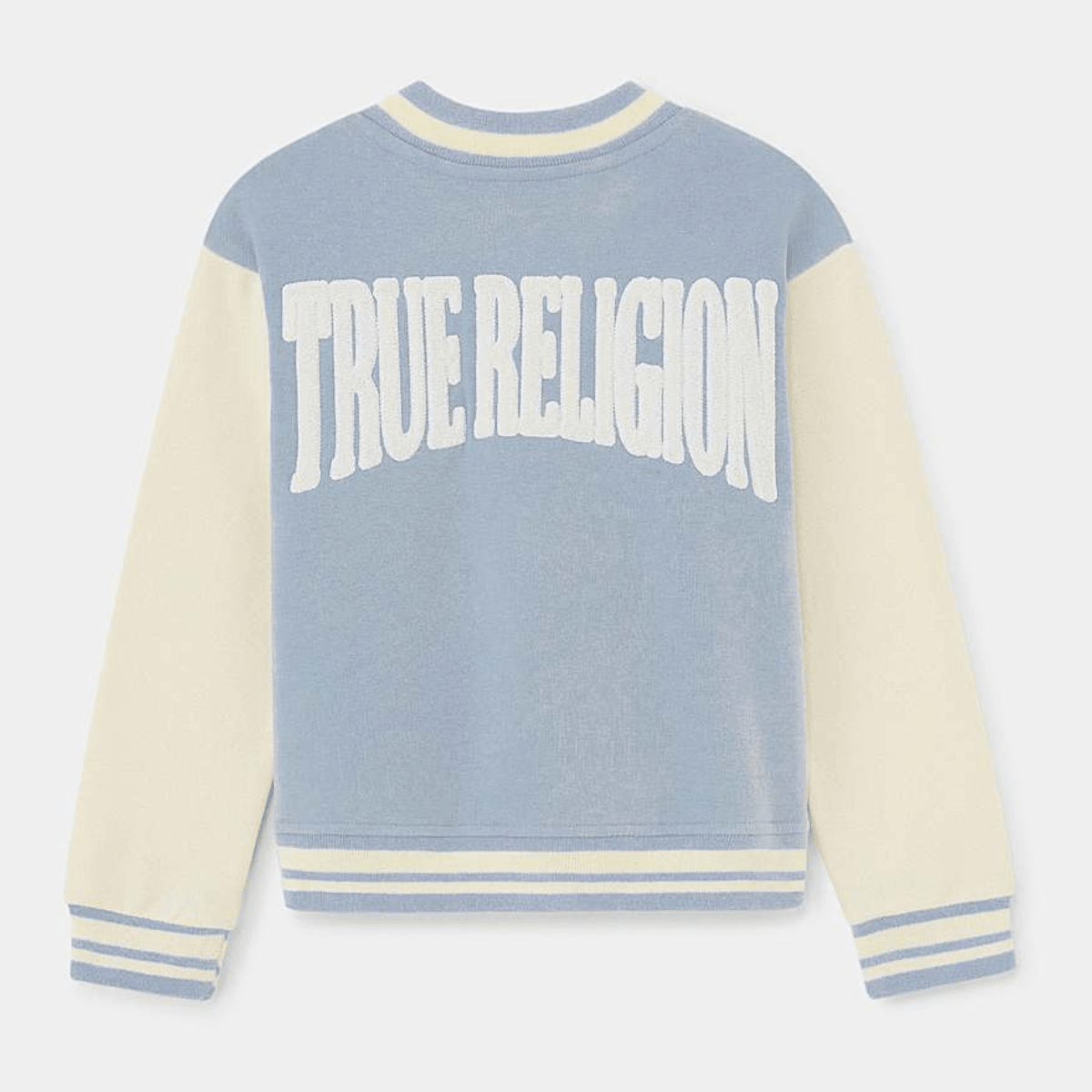 Girls Blue True Religion Varsity Jacket from You Know Who's
