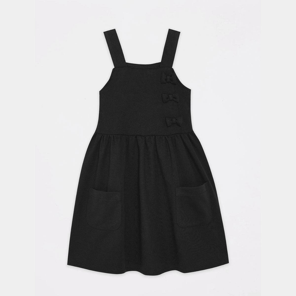 Girls Bow Double Pocket Pinafore from You Know Who's