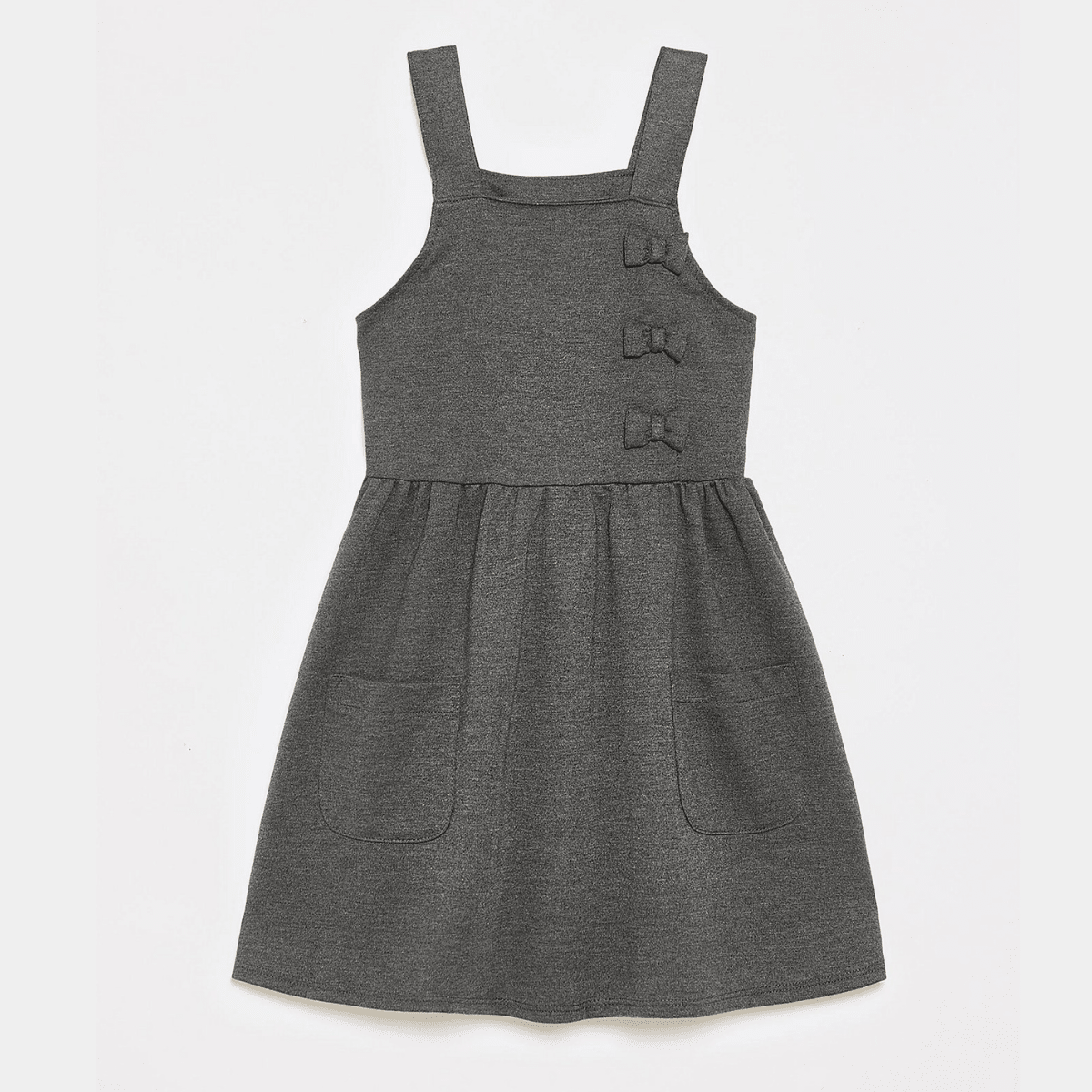 Girls Bow Double Pocket Pinafore from You Know Who's