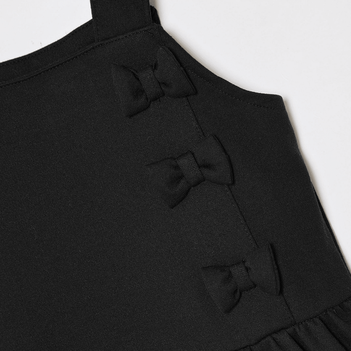Girls Bow Double Pocket Pinafore from You Know Who's