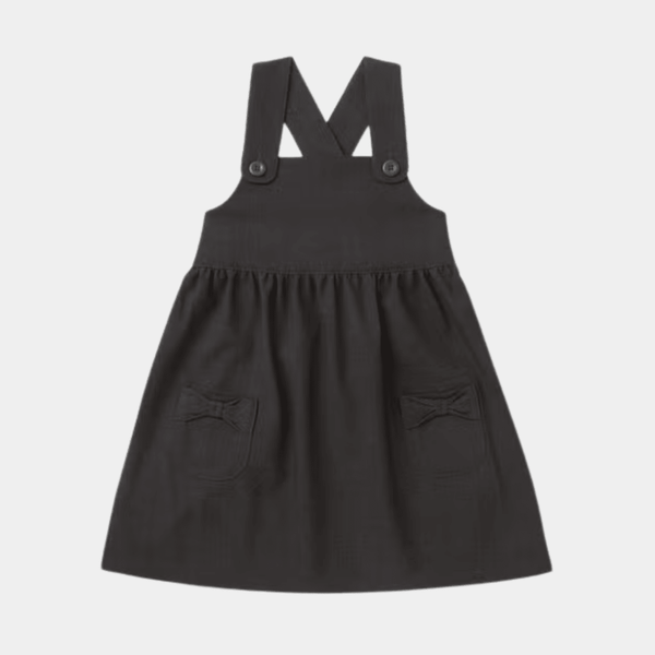 Girls Bow Pocket School Pinafore from You Know Who's