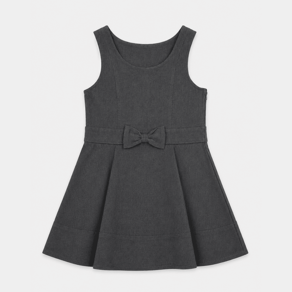 Girls Bow Zip Side School Pinafore from You Know Who's