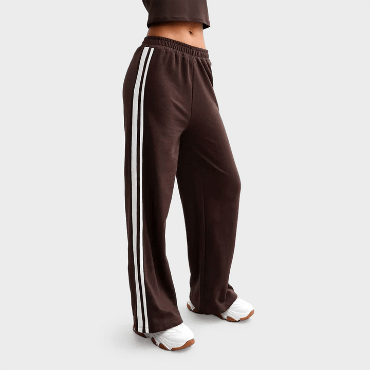 Girls Brown 2 Stripe Joggers (9 - 15Y) from You Know Who's