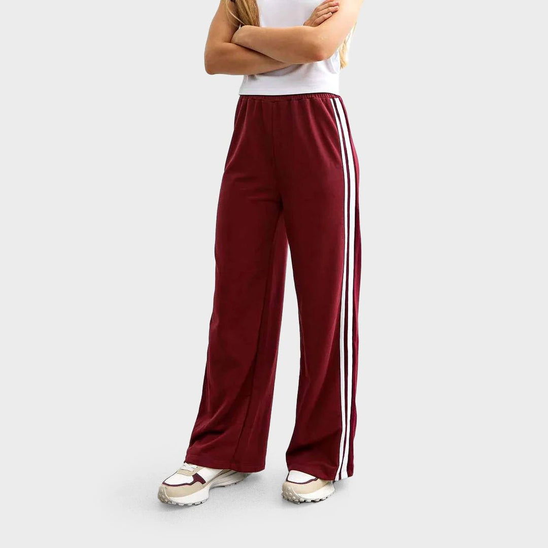 Girls Burgundy 2 Stripe Joggers (9 - 15Y) from You Know Who's