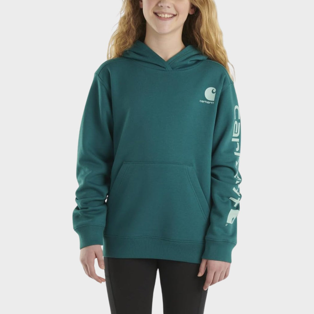 Girls Carhartt Teal Hoodie from You Know Who's