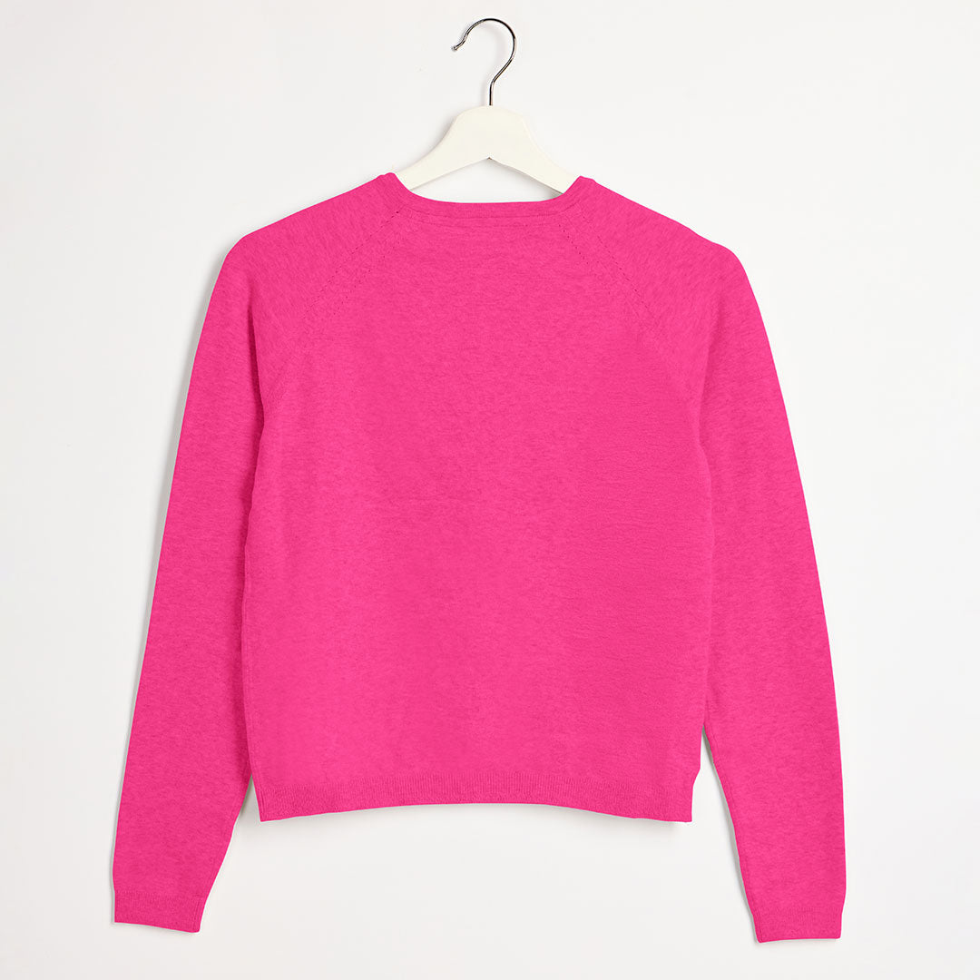 Girls Cerise Knitted Cardigan from You Know Who's