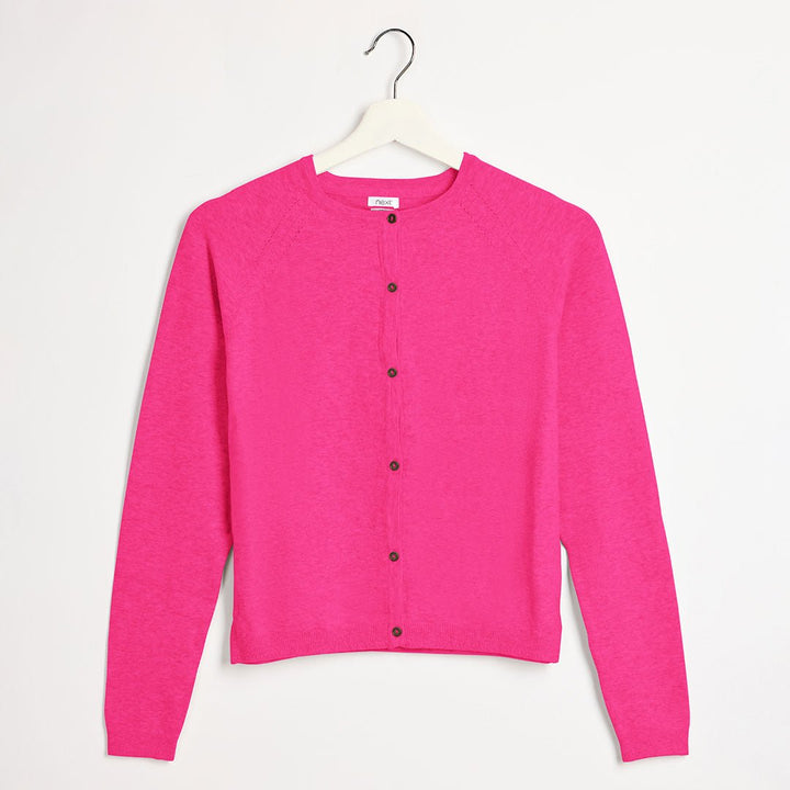 Girls Cerise Knitted Cardigan from You Know Who's