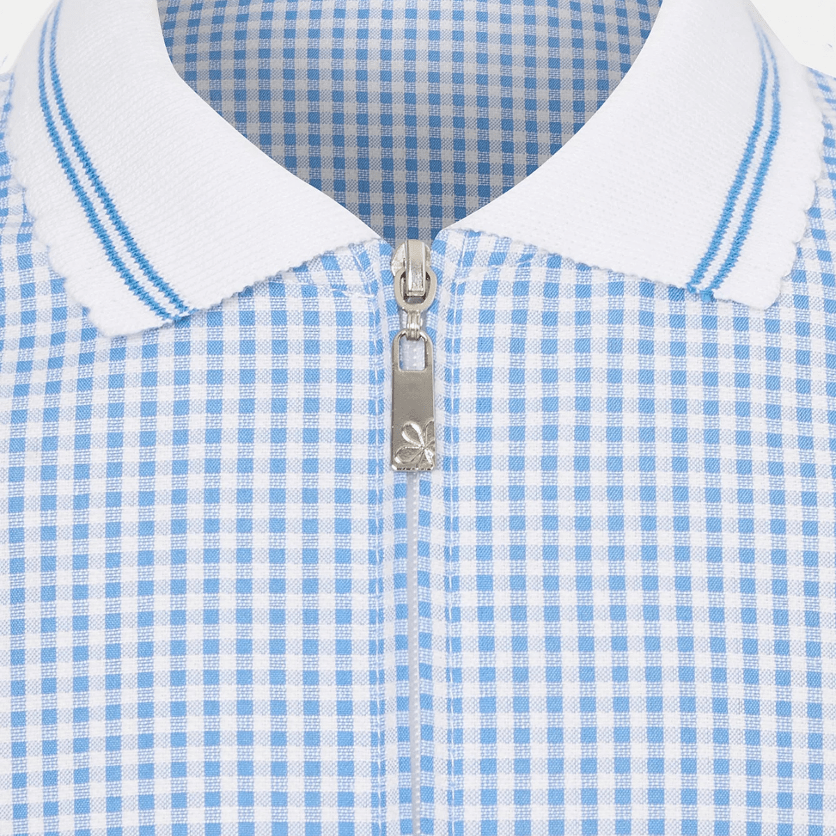 Girls Collar Gingham Zip Up 2pk School Dress from You Know Who's