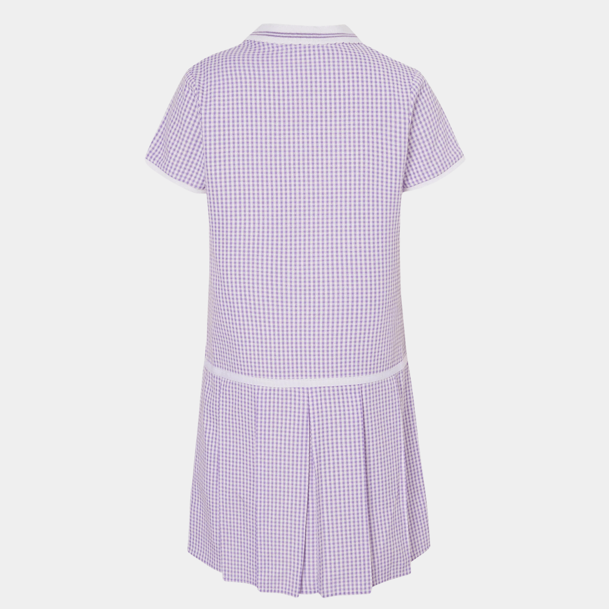 Girls Collar Gingham Zip Up 2pk School Dress from You Know Who's